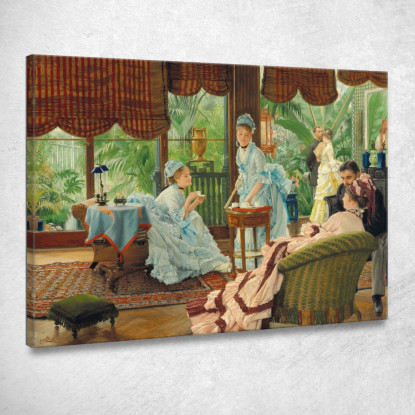 Nei Rivali Del Conservatorio James Tissot jts36 quadro stampato su tela