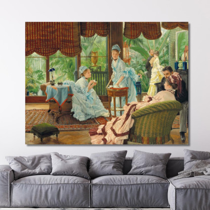 Nei Rivali Del Conservatorio James Tissot jts36 quadro stampato su tela