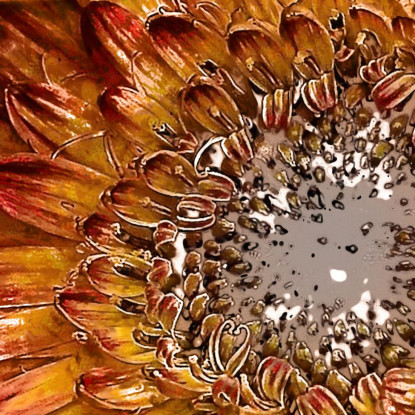 Quadro Astratto Giallo Arancio E Rosso abs41 quadro stampato su tela