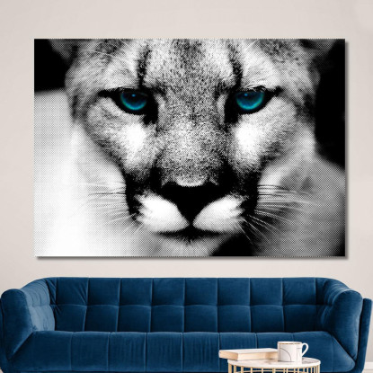 Quadro Astratto Occhi Di Ghiaccio abs62 quadro stampato su tela