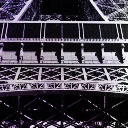 Quadro Astratto Torre Eiffel Galattico abs73 quadro stampato su tela