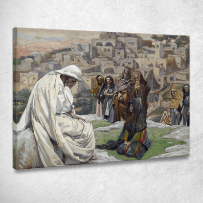 Gesù Pianse James Tissot jts42 quadro stampato su tela
