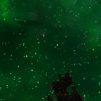 Quadro Spazio Galassia Verde Pianeti Surreale abs90 quadro stampato su tela