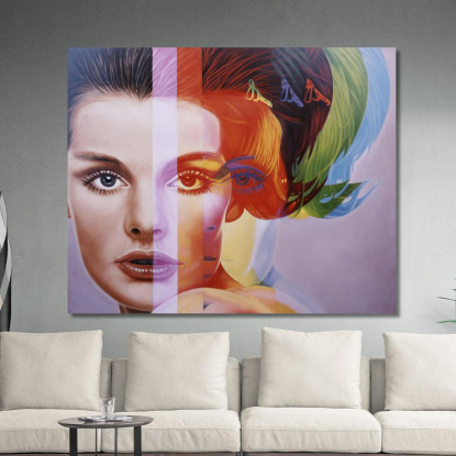 Quadro Astratto Spectrum Gossip Girl Marfa abs92 quadro stampato su tela