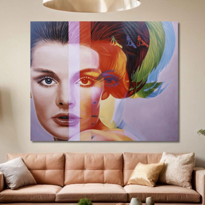 Quadro Astratto Spectrum Gossip Girl Marfa abs92 quadro stampato su tela