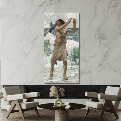 Giona James Tissot jts46 quadro stampato su tela