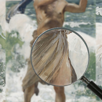 Giona James Tissot jts46 quadro stampato su tela