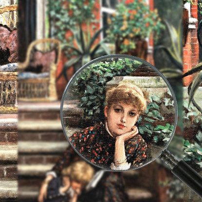 La Sorella Maggiore James Tissot jts57 quadro stampato su tela