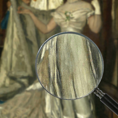 Signora E Cameriera James Tissot jts58 quadro stampato su tela