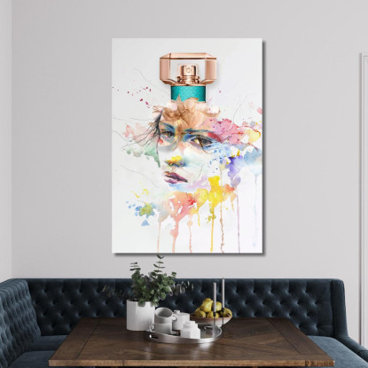 Quadro Viso Artistico Con Profumo E Colori Ad Acquerello Fashion fsn91 quadro stampato su tela