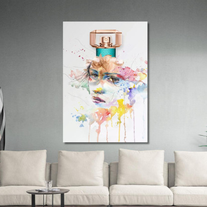 Quadro Viso Artistico Con Profumo E Colori Ad Acquerello Fashion fsn91 quadro stampato su tela