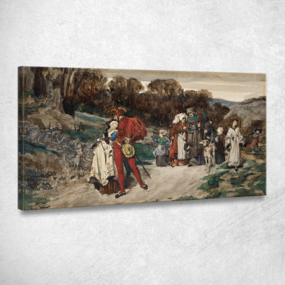 La Partenza Del Fidanzato James Tissot jts60 quadro stampato su tela