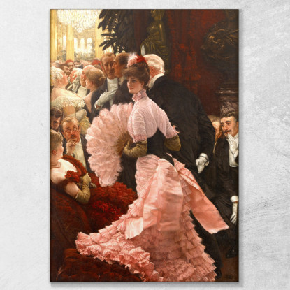 L'Ambiziosa Donna Politica  James Tissot jts62 quadro stampato su tela