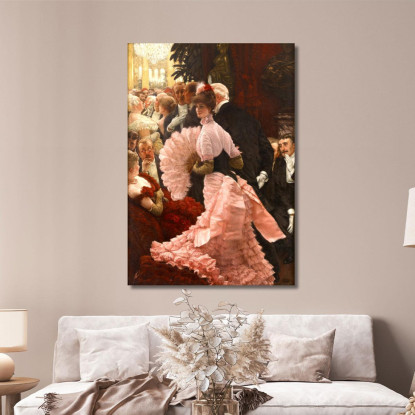 L'Ambiziosa Donna Politica  James Tissot jts62 quadro stampato su tela