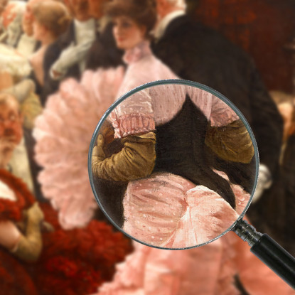 L'Ambiziosa Donna Politica  James Tissot jts62 quadro stampato su tela