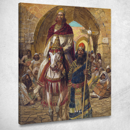 Il Trionfo Di Mordecai James Tissot jts63 quadro stampato su tela