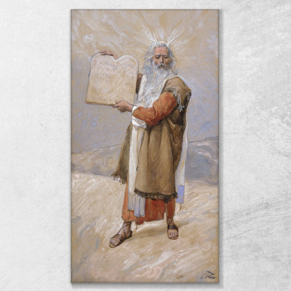 Mosè E I Dieci Comandamenti James Tissot jts64 quadro stampato su tela