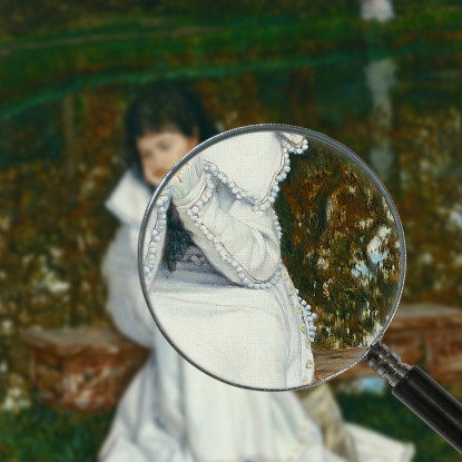 Malinconia James Tissot jts67 quadro stampato su tela