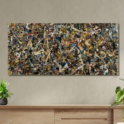 Alchimia Opera Ispirata 2 Jackson Pollock ijsp1 quadro stampato su tela
