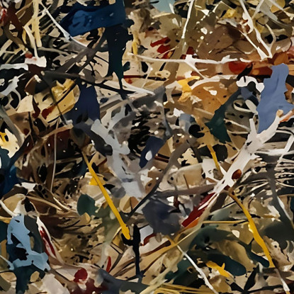 Alchimia Opera Ispirata 2 Jackson Pollock ijsp1 quadro stampato su tela