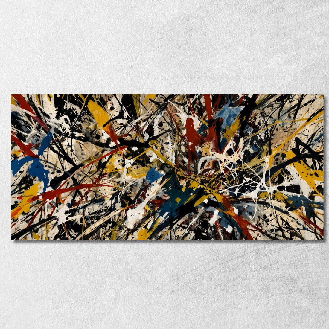 Echi Di Numero 31 Stile Jackson Pollock ijsp10 quadro stampato su tela