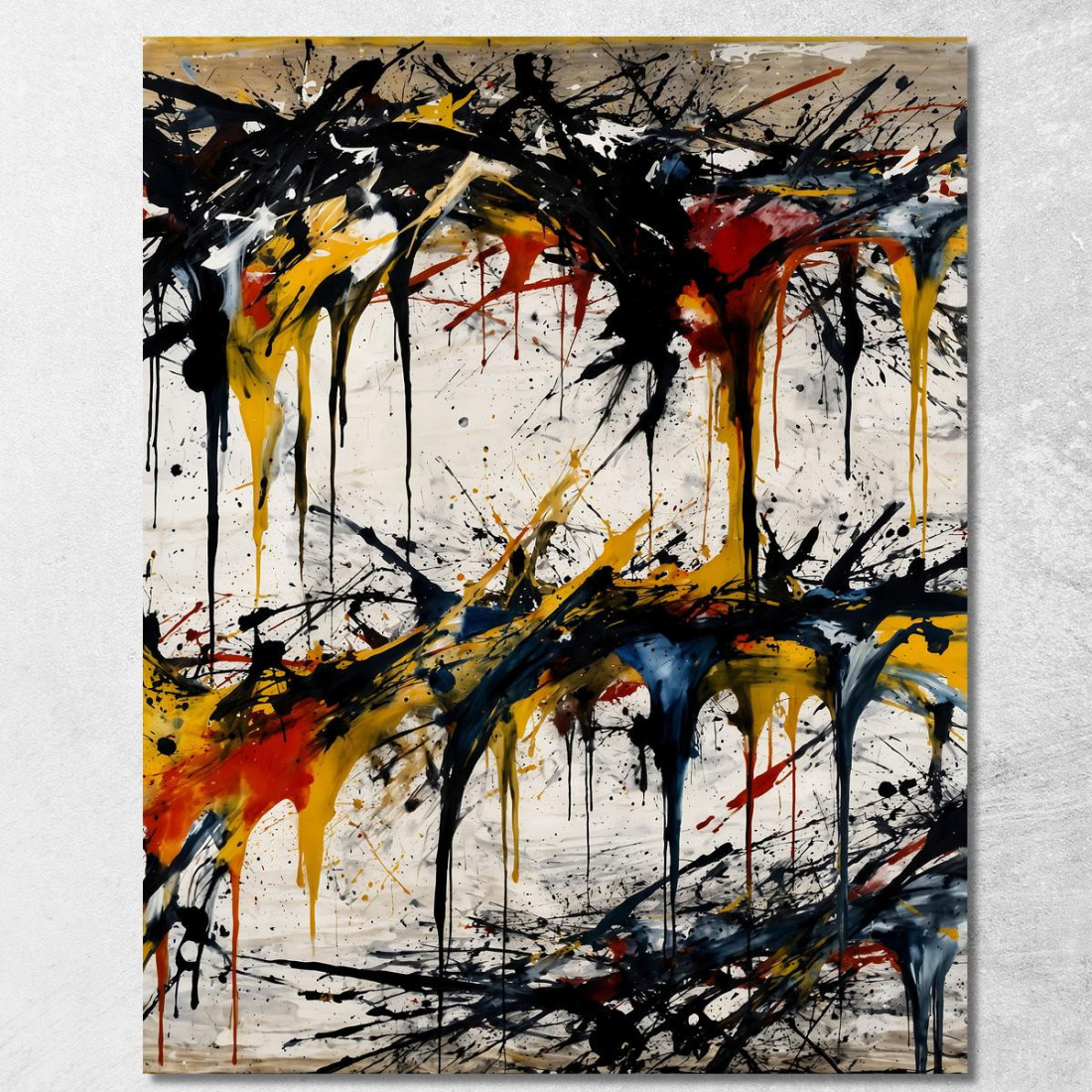 Espressione Liquida Stile Jackson Pollock ijsp13 quadro stampato su tela