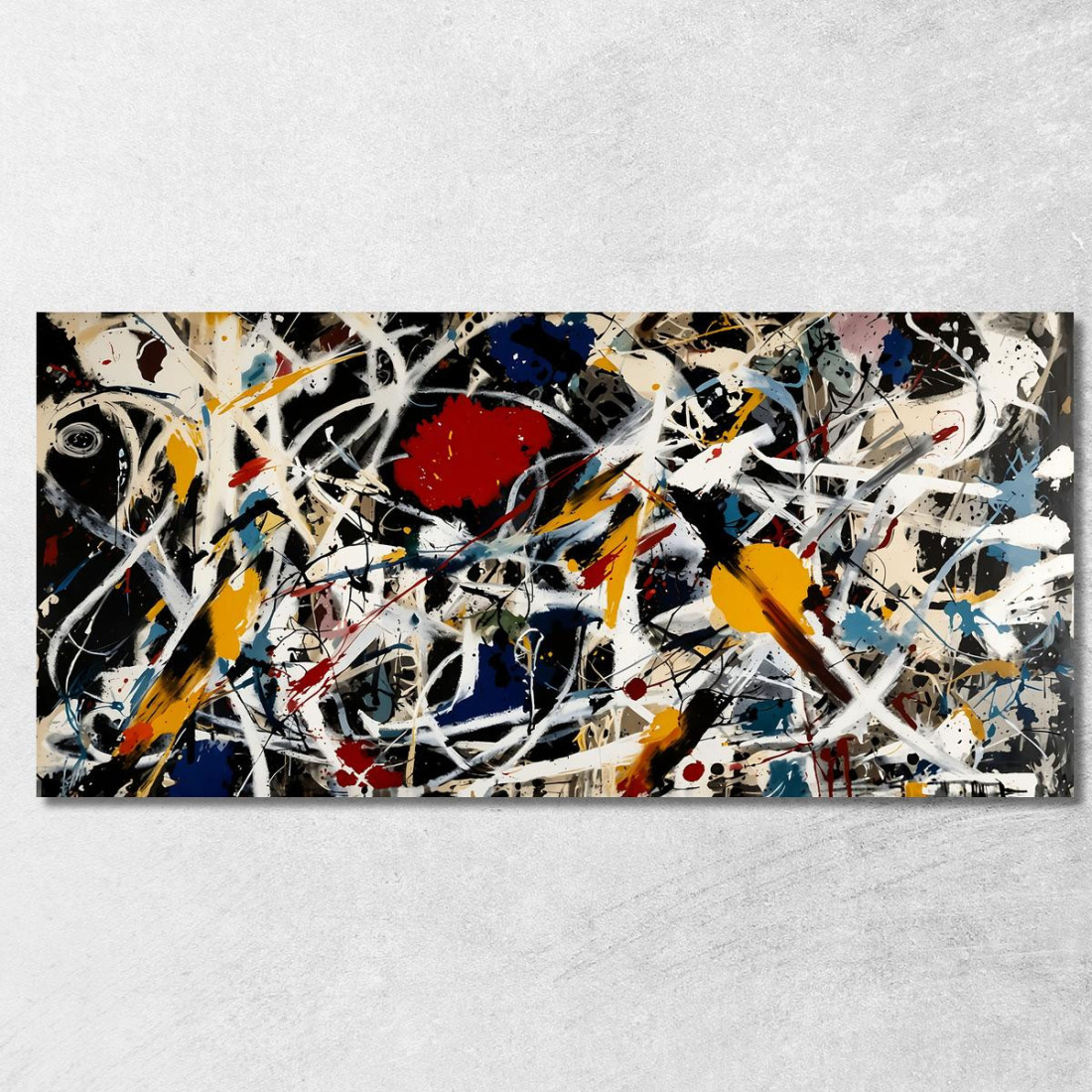 Numero 15 Opera Ispirata 2 Jackson Pollock ijsp15 quadro stampato su tela