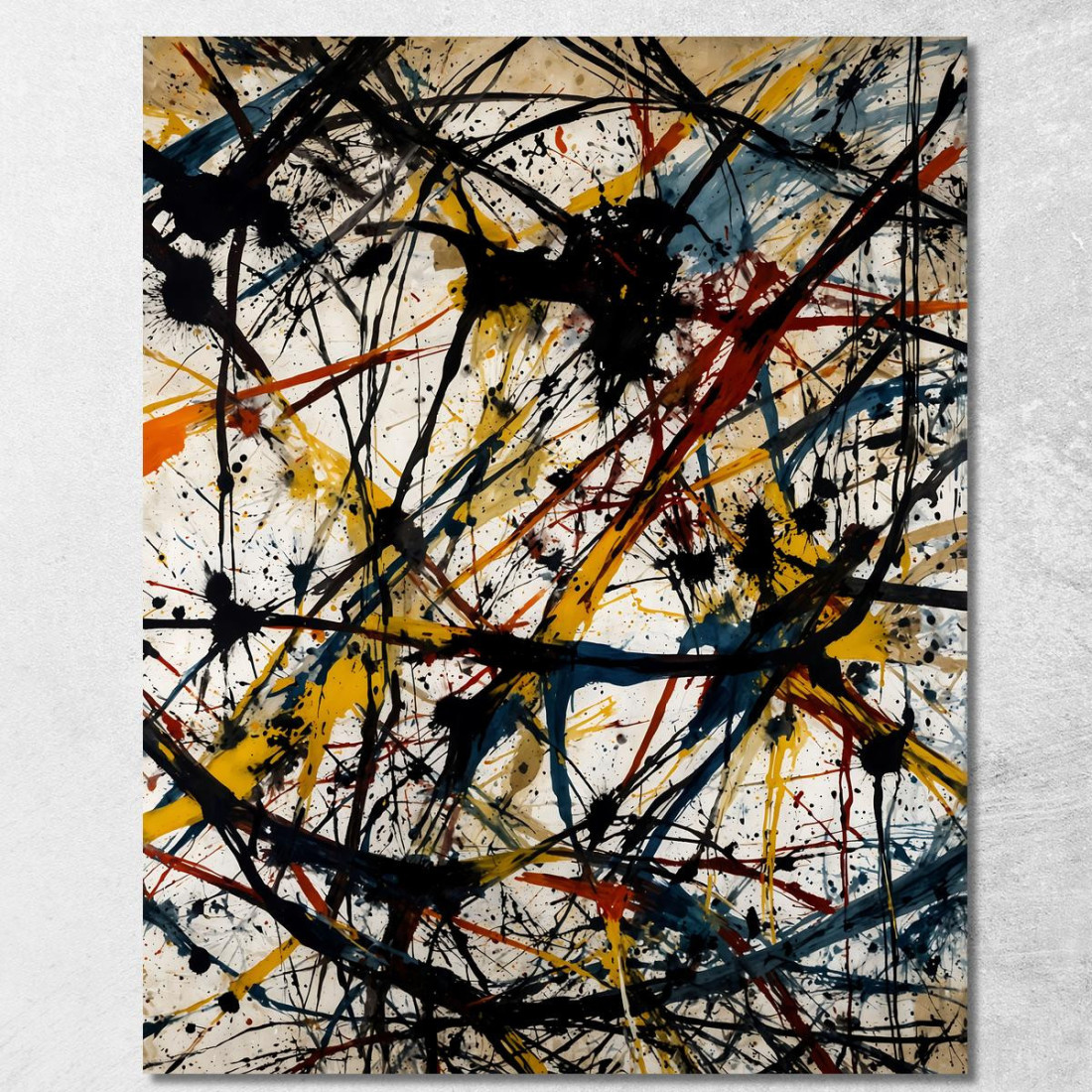 Numero 26 Opera Ispirata 2 Jackson Pollock ijsp17 quadro stampato su tela