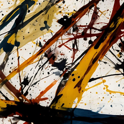 Numero 26 Opera Ispirata 2 Jackson Pollock ijsp17 quadro stampato su tela