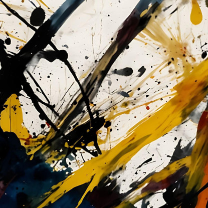 Numero 26 Opera Ispirata Jackson Pollock ijsp19 quadro stampato su tela