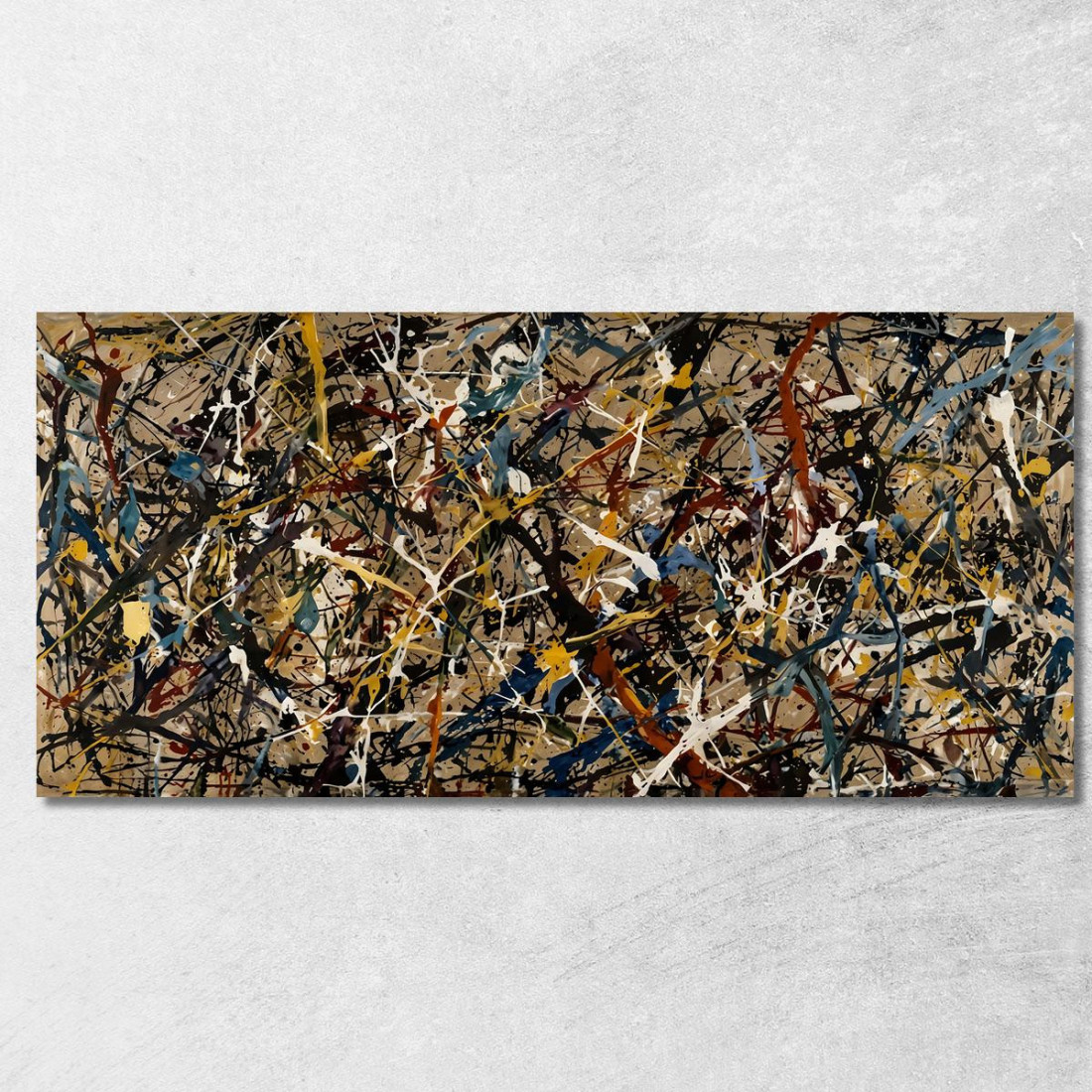 Numero 31 Ispirato Jackson Pollock ijsp21 quadro stampato su tela