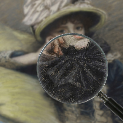 Ritratto Di Giovane Donna James Tissot jts73 quadro stampato su tela