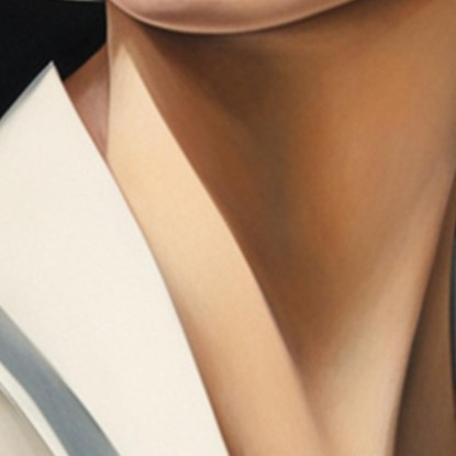 Lady Camelia Stile Tamara de Lempicka ilmt4 quadro stampato su tela