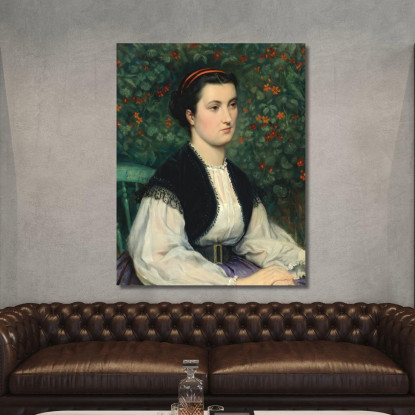 Ritratto Di Una Signora James Tissot jts75 quadro stampato su tela