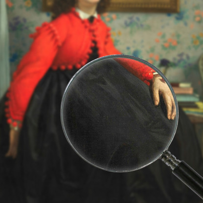 Ritratto Della Signorina L. L. James Tissot jts77 quadro stampato su tela