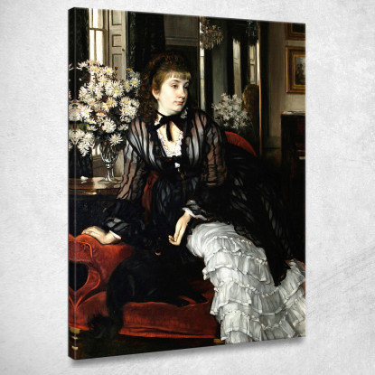 Ritratto Di Sydney Isabella Milner-Gibson James Tissot jts79 quadro stampato su tela