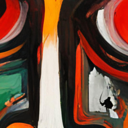 Spirito Ribelle Reinterpretazione Jean-Michel Basquiat ibsq20 quadro stampato su tela