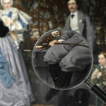 Ritratto Del Marchese E Della Marchesa Di Miramon E Dei Loro Figli James Tissot jts80 quadro stampato su tela