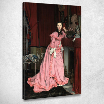 Ritratto Della Marchesa De Miramon Nata Thérèse Feuillant James Tissot jts81 quadro stampato su tela