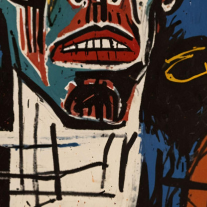 Anima Tormentata Ispirato A Jean-Michel Basquiat ibsq33 quadro stampato su tela