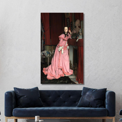 Ritratto Della Marchesa De Miramon Nata Thérèse Feuillant James Tissot jts81 quadro stampato su tela