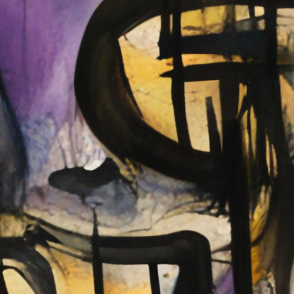 Teschio Errante Ispirato A Jean-Michel Basquiat ibsq36 quadro stampato su tela