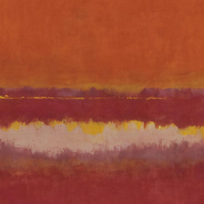 Terra Di Siena Bruciata Bagliore Dorato Stile Mark Rothko irhk4 quadro stampato su tela
