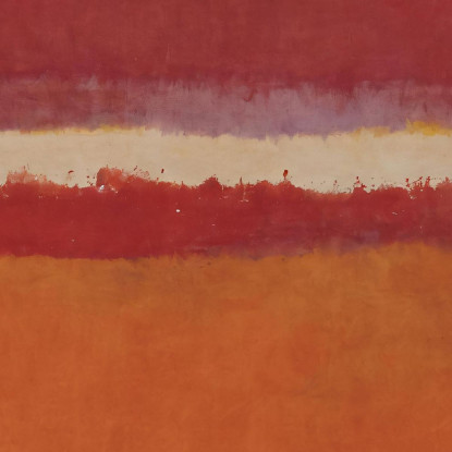 Orizzonte Dorato Con Strati Rossi Reinterpretazione Mark Rothko irhk11 quadro stampato su tela