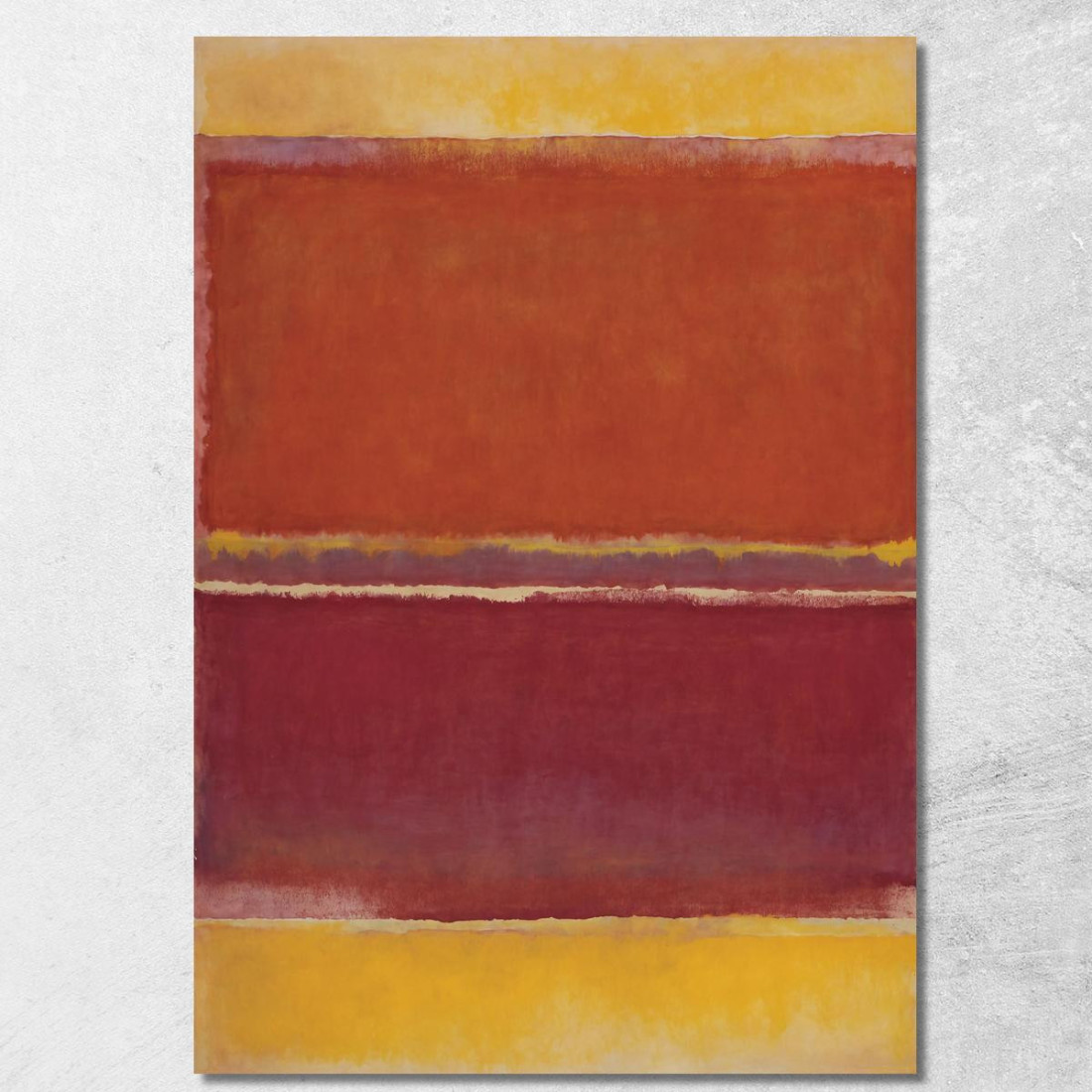 Zafferano Ruggine E Rosso Reinterpretazione Mark Rothko irhk17 quadro stampato su tela