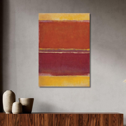 Zafferano Ruggine E Rosso Reinterpretazione Mark Rothko irhk17 quadro stampato su tela