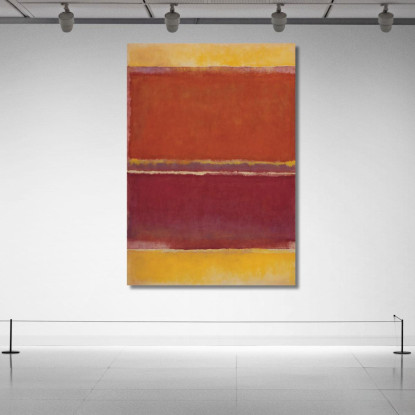 Zafferano Ruggine E Rosso Reinterpretazione Mark Rothko irhk17 quadro stampato su tela