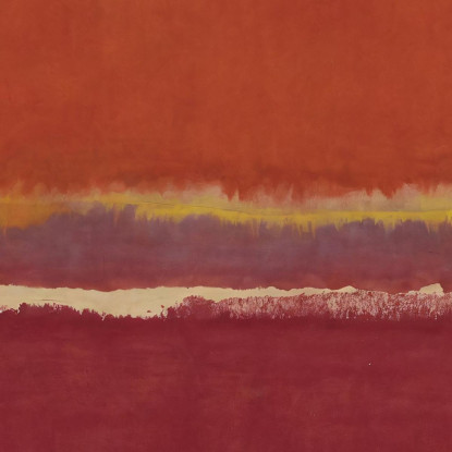 Zafferano Ruggine E Rosso Reinterpretazione Mark Rothko irhk17 quadro stampato su tela