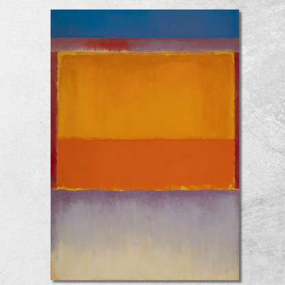 Bagliore Del Tramonto Su Toni Freddi Ispirato A Mark Rothko irhk18 quadro stampato su tela