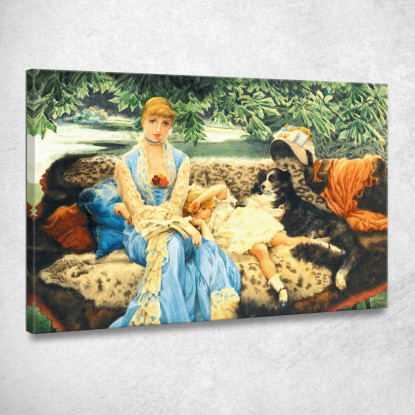 Tranquillo James Tissot jts84 quadro stampato su tela